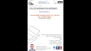 Webinaire 2  Revue de littérature Systématique avec Zotero amp NVIVO  Partie 2 [upl. by Rihaz]