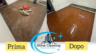 Pulizia Pavimenti con la monospazzola a Milano  Shine Cleaning impresa di pulizia a Milano [upl. by Dalila]