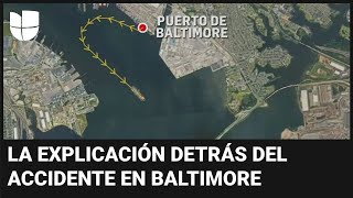 ¿Por qué el barco que chocó con el puente de Baltimore no pudo detenerse [upl. by Randee640]