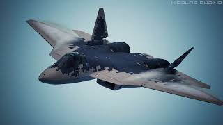 Majestic and Deadly Sukhoi Su57 Felon Takes Flight 🇷🇺🔥💀 Dcs AceCombat Su57 Felon Aviation [upl. by Sihonn77]