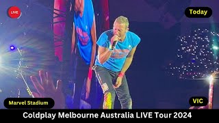 Concert Coldplay 2024 Melbourne  Coldplay Melbourne 2024 1 Hour  Coldplay Full Concert Day 1 Live [upl. by Olbap]