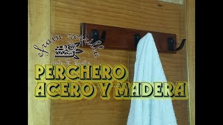 Perchero de madera  ganchosplatina de acero delgadaefrain zerrilla [upl. by Woodward]