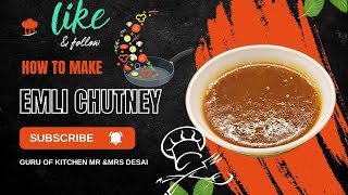 Emli Chutney  Khatti meethi Emali Chutney  Chutney  Ready in minutes emli [upl. by Ikceb]