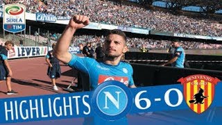 Napoli  Benevento  60  Highlights  Giornata 4  Serie A TIM 201718 [upl. by Il]