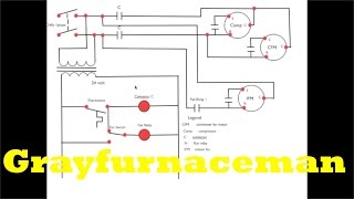 Schematic diagram 13 3 phase air conditioner [upl. by Notgnirrac]