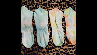 DIY Tie dye socks using food coloring [upl. by Strephonn]