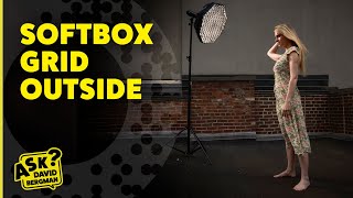 Softbox Grid for an Outdoor Shoot  Ask David Bergman [upl. by Laval118]