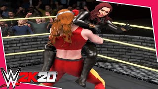 Black Widow v Thundra  WWE 2K20 Requested Bearhug Iron Woman Match [upl. by Larianna]