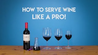 Wine 101 How to Serve Wine Like a Pro [upl. by Raseta63]