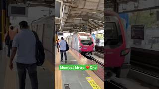 Mumbai Metro One ❤️ awesome acceleration ✅ [upl. by Karoline]