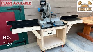 137  Mobile Miter Station  With DropDown Wings that fold in 10 seconds [upl. by Notled]