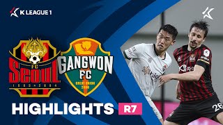 하나원큐 K리그1 R7 서울 vs 강원 하이라이트  Seoul vs Gangwon Highlights 210403 [upl. by Celtic605]