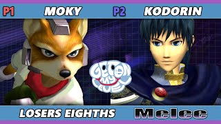 GOML 2023 Top 8  moky Fox Vs KoDoRiN Marth Smash Melee  SSBM [upl. by Leahcym]