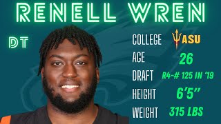 DT Renell Wren Highlights from ASU  Philadelphia Eagles New Defensive Lineman [upl. by Sivrahc]