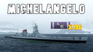 World of WarShips Michelangelo  3 Kills 246K Damage [upl. by Soisanahta94]