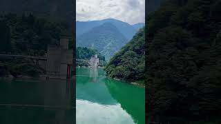 Kurobe Gorge Railway 黑部峽谷鐵道 train 宏觀一點 travel 出遊 新柳河原發電廠 宇奈月湖畔 宇奈月水霸 [upl. by Eannaj]