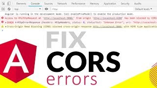 Fix CORS errors in Angular when you have access to API  QUICK FIX [upl. by Chinua]