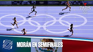 Paola Morán logra boleto a semifinales para México en 400 m  Juegos Olímpicos París 2024 [upl. by Rabbaj]