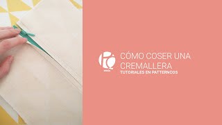 Cómo coser una cremallera  Costura creativa [upl. by Adnohsirk]