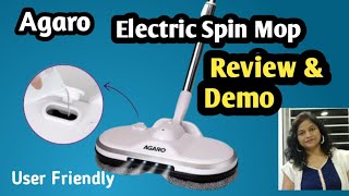 Agaro electric spin mop from Flipkart in telugu efficient cleaning durable  water saving easy [upl. by Sofko]