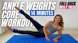 Ankle Weight Core Workout  Ankle Weight Exercises For Abs  DIASTASIS RECTI amp CSECTION [upl. by Oelak254]