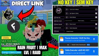 Script Blox Fruit Mobile No Key FRUIT RAIN amp AUTO FARM  MATSUNE HUB  RAID  Fluxus amp Delta Script [upl. by Nanaek622]