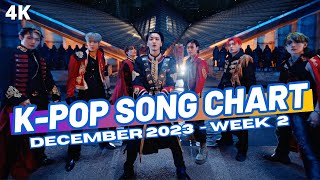 TOP 150 KPOP SONG CHART  DECEMBER 2023 WEEK 2 [upl. by Nednarb815]