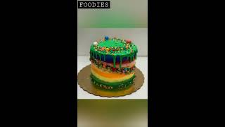 Home Made Chocolate Cake Design  shorts cake cooking food recipe biscuit chocolate [upl. by Cinomod]