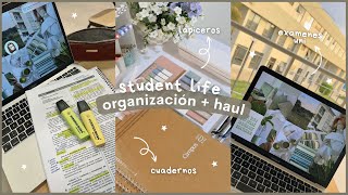 Regreso a clases  Haul de Material Escolar  Update de mi vida en la universidad 🌿📖 [upl. by Ydnys]