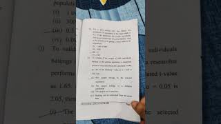 MSc Zoology Internal exam question paper CC6 lnmu status shorts motivation study [upl. by Attekal512]