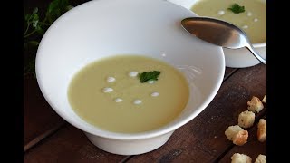 Vichyssoise o crema de puerros [upl. by Htinnek]