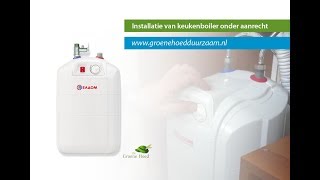 Installatie ELDOM 10 liter keukenboiler voor onder het aanrecht [upl. by Harald892]