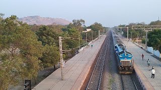 16217  Mysuru  Sainagar Shirdi Express was captured in aerial view at Ballari Cantonment Halt [upl. by Uttasta803]