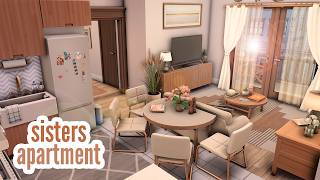 sisters apartment \\ The Sims 4 CC speed build [upl. by Sheilah]