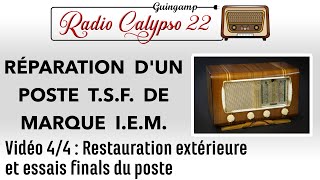 Réparation dun poste TSF IEM  Vidéo 34   Modernisation en plaçant un module FMBluetoothMP3 [upl. by Acinna]