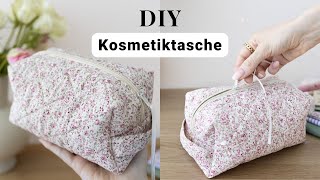 Quilt Kosmetiktasche mit Reißverschluss nähen für Anfänger [upl. by Uzia]