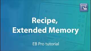 Weintek EasyBuilder Pro tutorial  11Recipe amp Extended Memory [upl. by Lavud913]