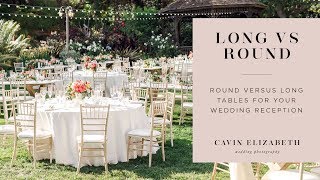 Round Vs Long Farm Tables at Wedding Receptions [upl. by Hahsia]