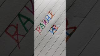 RAKHI name logo shorts artist art trending [upl. by Eile680]