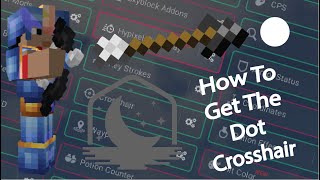 How To Get The Dot Crosshair With Lunar Client  Minecraft  ReyTV [upl. by Tiebout]