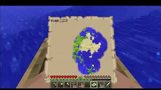 Minecraft v11 Long Play E382 R43  Ocean Survey around the Desert Biome SE of Fairview [upl. by Reinold901]