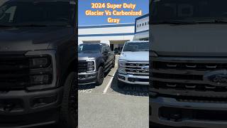 2024 Super Duty’s 🔥 Glacier Grey Vs Carbonized Grey ford f250 f350 [upl. by Reprah]