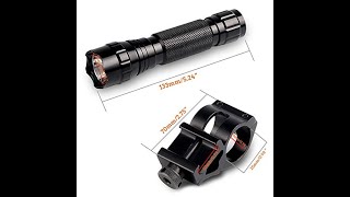 Tactical LED Flashlight with mount and remote switch [upl. by Erdnassac]