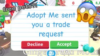 FREE PETS in Adopt Me fast amp easy HACK 2024 hacks [upl. by Atnohsal]