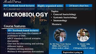 Solve class1  Microbiology 1st term course  MediVerse  Dr Mosleh Uddin [upl. by Nuahsyt784]