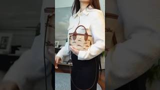 What fits in Longchamp Extra Small crossbody Bag  Le Pliage Panier  modeling lvlovercc shorts [upl. by Martinez]