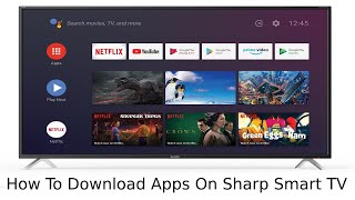 How To Download Apps On Sharp Smart TV  How to add apps to sharp smart tv [upl. by Neisa]