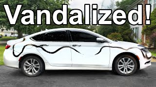 How to Remove Spray Paint from a VANDALIZED Car [upl. by Sivehc]