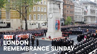 London Remembrance Sunday Live from The Cenotaph [upl. by Aiuqes]