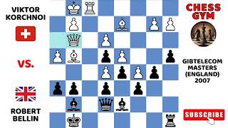 Viktor Korchnoi vs Robert Bellin Gibrelecom Masters England 2007 [upl. by Irmine269]